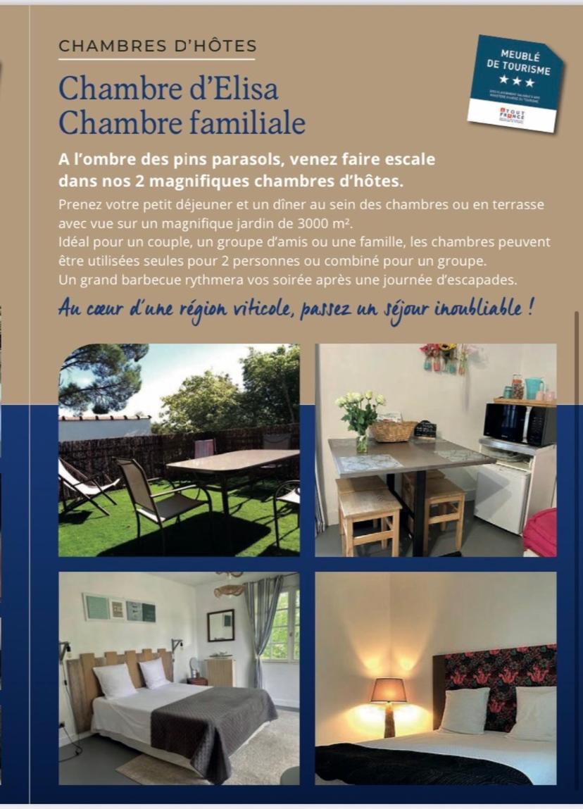 Chambres D'Elisa Saint-Morillon Exterior photo